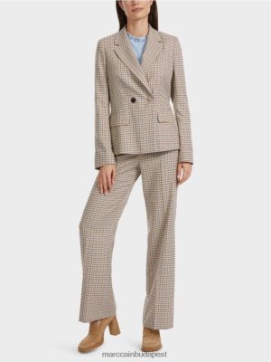 Marc Cain kockás blézer sötét nyári égbolt ruházat 2486DN164 Marc Cain Cipő