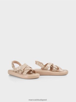 Marc Cain műszálszíj szandál lágy taupe cipő 2486DN1634 Marc Cain Cipő