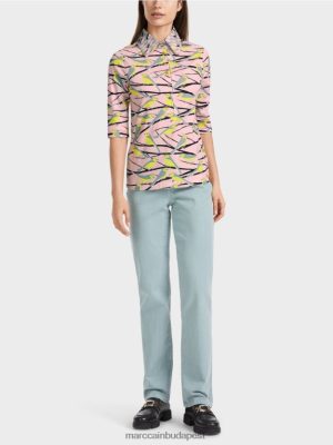 Marc Cain madártervező póló puha por rózsaszínű ruházat 2486DN1320 Marc Cain Táska