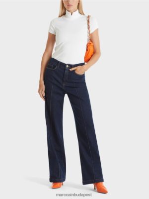 Marc Cain magas nyakú póló fehér ruházat 2486DN1351 Marc Cain Budapest