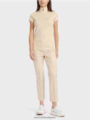 Marc Cain magas nyakú póló sötét krém ruházat 2486DN1329 Marc Cain Táska