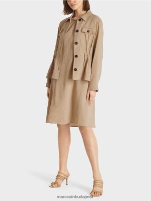 Marc Cain nőies ágynemű kabát mély homok ruházat 2486DN385 Marc Cain Budapest