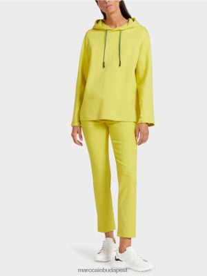 Marc Cain nőies pulóver motorháztetővel zöld kén ruházat 2486DN1227 Marc Cain Táska