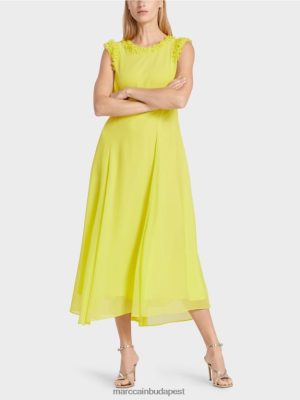 Marc Cain ünnepi "újragondoljunk együtt" ruha citromzöld ruházat 2486DN81 Marc Cain Táska