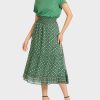 Marc Cain nyomtatott lounce szoknya moha zöld ruházat 2486DN509 Marc Cain Cipő