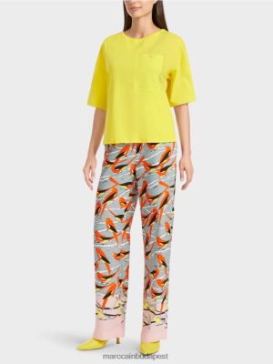 Marc Cain nyomtatott póló puha citrom ruházat 2486DN1323 Marc Cain Táska