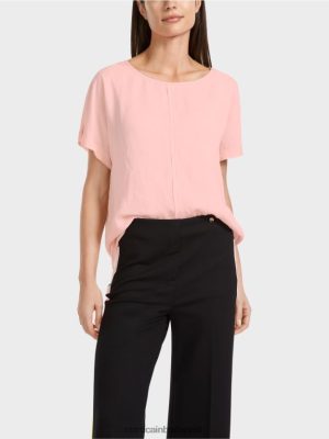 Marc Cain purista "újragondoljunk együtt" blúz puha por rózsaszínű ruházat 2486DN885 Marc Cain Táska