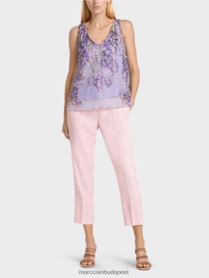 Marc Cain redőzött A-line felső fényes lila ruházat 2486DN1389 Marc Cain Táska