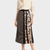 Marc Cain redőzött szoknya a minták keverékében fekete ruházat 2486DN511 Marc Cain Budapest