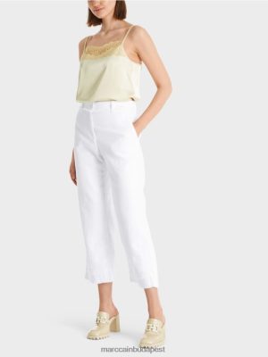 Marc Cain rojtos nadrág egy ágyneműben fehér ruházat 2486DN619 Marc Cain Budapest