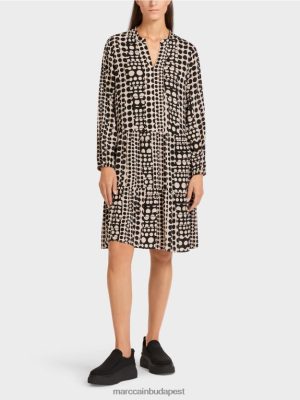 Marc Cain ruha újrahasznosított poliészterbe fekete ruházat 2486DN134 Marc Cain Cipő