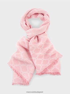 Marc Cain sál a redőkkel puha por rózsaszínű tartozék 2486DN1700 Marc Cain Cipő