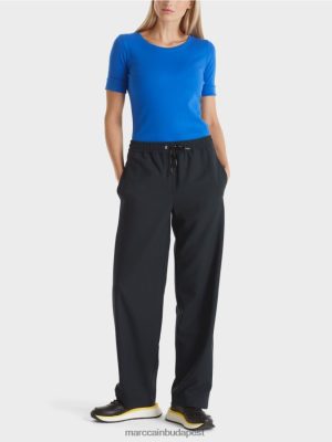 Marc Cain sima póló 3/4 ujjú fényes királykék ruházat 2486DN1233 Marc Cain Táska