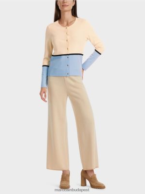 Marc Cain színes "újragondoljunk együtt" kardigán sötét krém ruházat 2486DN323 Marc Cain Cipő