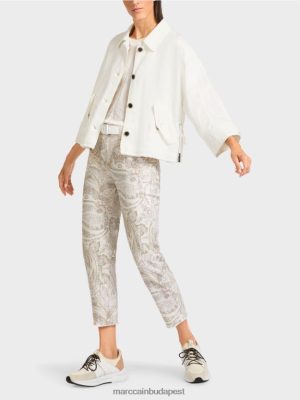 Marc Cain túlméretezett kabát piszkosfehér ruházat 2486DN392 Marc Cain Cipő