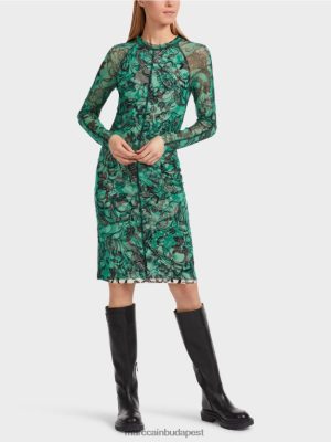 Marc Cain test átölelve elasztikus tüllruhát zománc ruházat 2486DN4 Marc Cain Budapest