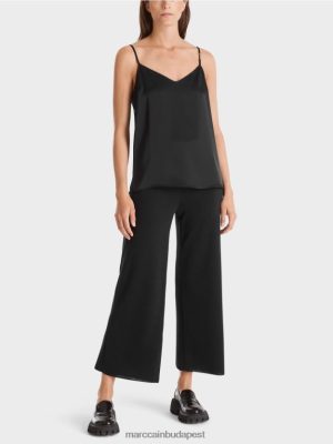 Marc Cain teteje karcsú lánccal fekete ruházat 2486DN1248 Marc Cain Táska