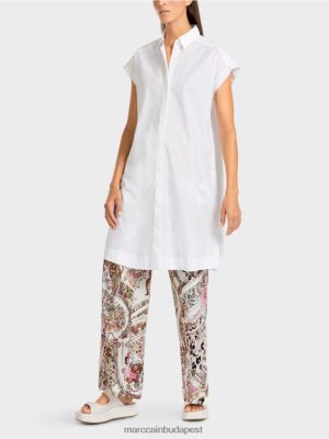 Marc Cain "Átgondolja az együtt" blúzt fehér ruházat 2486DN956 Marc Cain Cipő