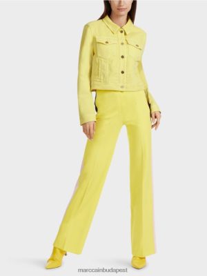 Marc Cain "Átgondolja az együtt" farmer dzsekit puha citrom ruházat 2486DN341 Marc Cain Cipő