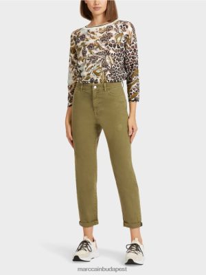 Marc Cain "Átgondolja az együtt" farmert sárga oliv ruházat 2486DN809 Marc Cain Cipő