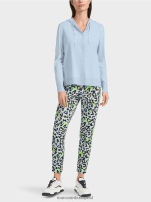 Marc Cain "Átgondolja az együtt" finom kardigán lágy porkék ruházat 2486DN328 Marc Cain Budapest