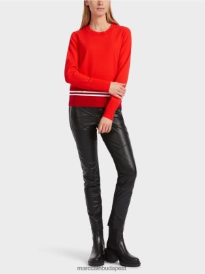 Marc Cain "Átgondolja az együtt" gyapjú pulóver táborozó ruházat 2486DN1048 Marc Cain Budapest