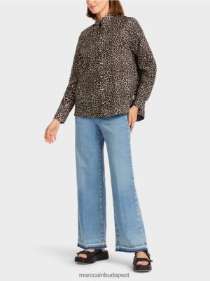 Marc Cain "Átgondolja az együtt" ing stílusú blúzt porrém ruházat 2486DN977 Marc Cain Cipő