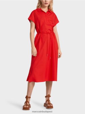 Marc Cain "Átgondolja az együtt" ingruhát tűzvörös ruházat 2486DN67 Marc Cain Budapest