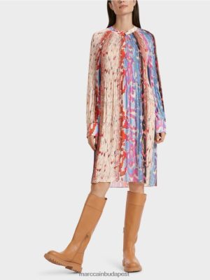 Marc Cain "Átgondolja az együtt" redős ruhát sötét nyári égbolt ruházat 2486DN21 Marc Cain Táska
