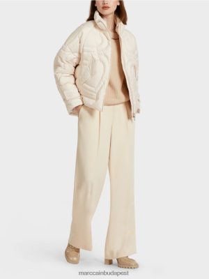Marc Cain "Átgondolja az együtt" steppelt kabátot krém ruházat 2486DN294 Marc Cain Táska
