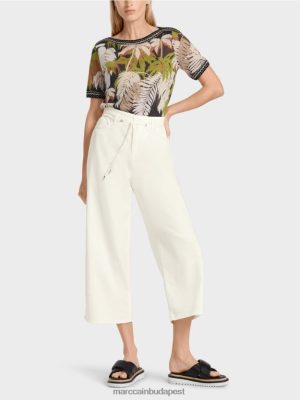 Marc Cain "Átgondolja az együtt" öt zsebű farmert piszkosfehér ruházat 2486DN795 Marc Cain Táska