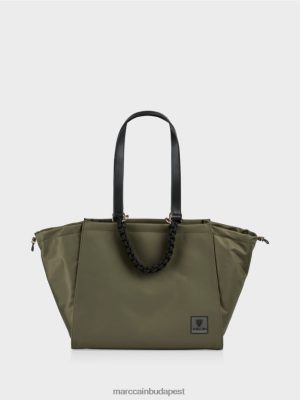 Marc Cain "Átgondoljunk együtt" Horgolt fogantyúzsák sárga oliv tartozék 2486DN1538 Marc Cain Cipő