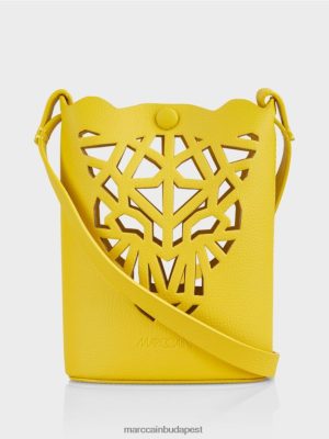 Marc Cain "Átgondoljunk együtt" Leopard Head Mini táska citromzöld tartozék 2486DN1532 Marc Cain Cipő