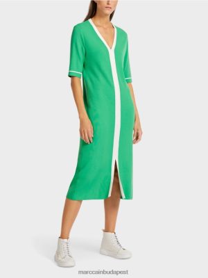 Marc Cain "Átgondoljunk együtt" kötött ruhát fényes jáde ruházat 2486DN109 Marc Cain Budapest