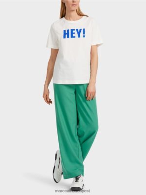 Marc Cain "Átgondoljunk együtt" póló csillogással piszkosfehér ruházat 2486DN1229 Marc Cain Cipő