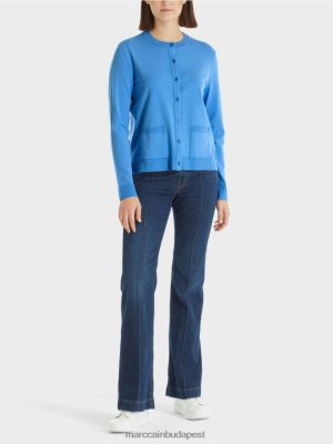 Marc Cain "Átgondolkozzunk együtt" kardigán égszínkék ruházat 2486DN449 Marc Cain Cipő