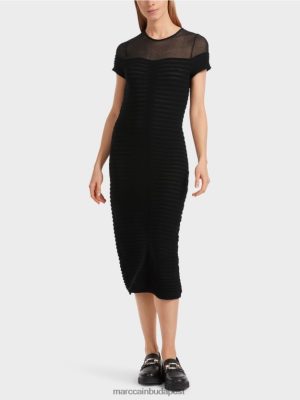 Marc Cain Átolvasva a "Rethink együtt" ruhát fekete ruházat 2486DN10 Marc Cain Budapest