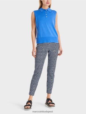 Marc Cain ujjatlan póló ing finom kötéssel égszínkék ruházat 2486DN1187 Marc Cain Cipő