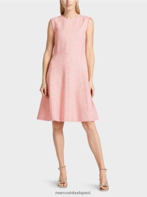 Marc Cain ujjatlan ruha panel szoknyával lágy rózsaszínű ruházat 2486DN79 Marc Cain Budapest