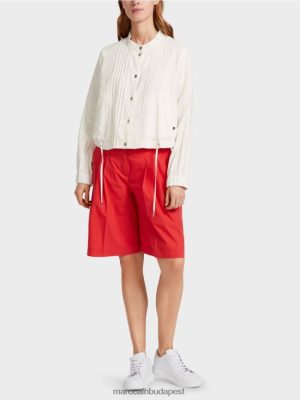 Marc Cain vászonkabát stand-up gallérral piszkosfehér ruházat 2486DN361 Marc Cain Budapest